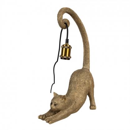 Bordslampa Katt Guldfrgad 31x17x49 cm , hemmetshjarta.se