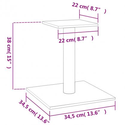 Kattmbel Klspelare med plattform mrkgr 38 cm , hemmetshjarta.se