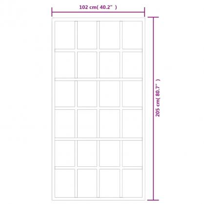 Skjutdrr ESG-glas och aluminium 102x205 cm svart , hemmetshjarta.se