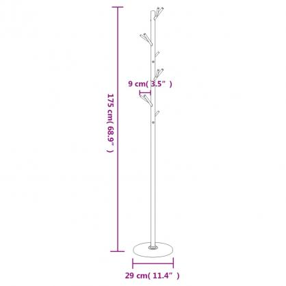 Kldhngare vit 175 cm pulverlackerat jrn , hemmetshjarta.se