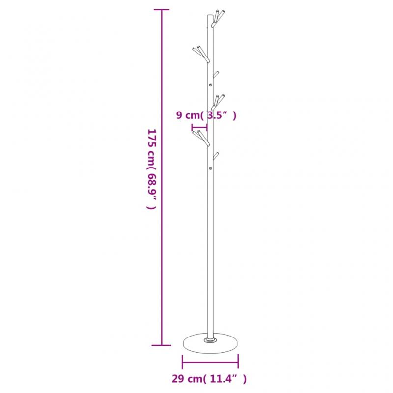 Kldhngare vit 175 cm pulverlackerat jrn , hemmetshjarta.se