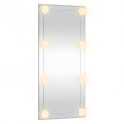 Vggspegel med LED belysning 30x80 cm glas rektangulr , hemmetshjarta.se