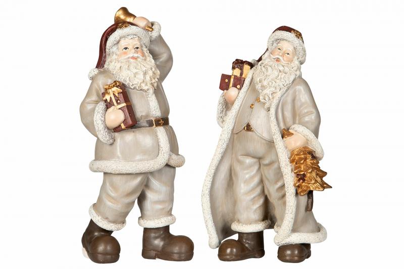 Juldekoration Tomte Klocka/Gran Mix Poly 2-pack 27,5 cm , hemmetshjarta.se