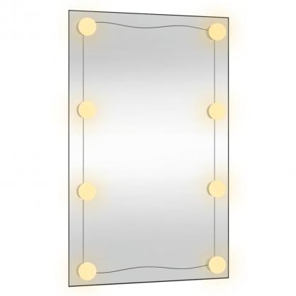 XX Vggspegel med LED-belysning rektangulr 50x80 cm glas , hemmetshjarta.se