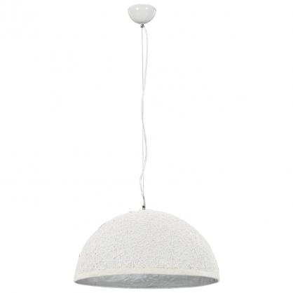 Taklampa Pendellampa vit och silver  50 cm E27 , hemmetshjarta.se