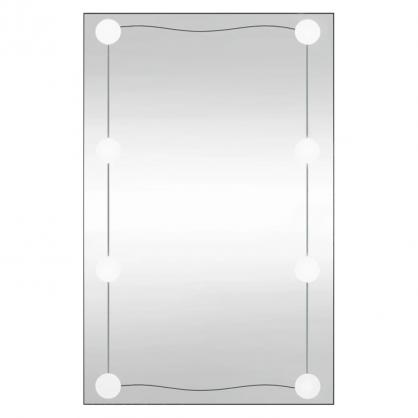 Vggspegel med LED-belysning 40x60 cm glas rektangulr , hemmetshjarta.se