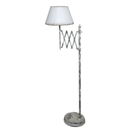 Golvlampa H157/L62/Ø38 cm antik creme , hemmetshjarta.se