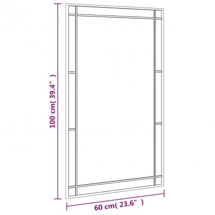 Vggspegel svart 60x100 cm rektangulr jrn , hemmetshjarta.se