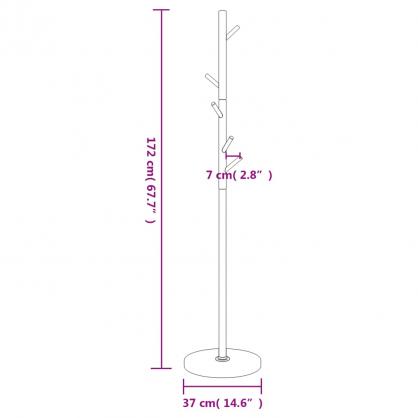 Kldhngare Kldstllning vit 172 cm pulverlackerat jrn , hemmetshjarta.se