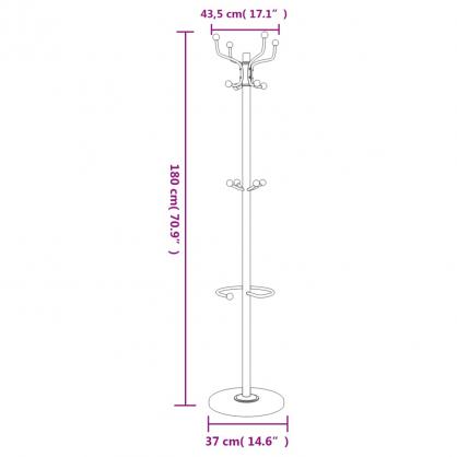 Kldhngare Kldstllning med paraplystll svart 180 cm jrn , hemmetshjarta.se