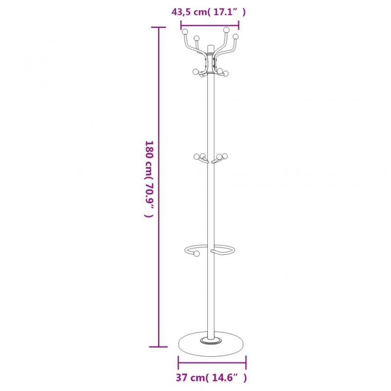 Kldhngare Kldstllning med paraplystll svart 180 cm jrn , hemmetshjarta.se