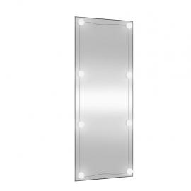 Väggspegel med LED-belysning 40x100 cm glas rektangulär , hemmetshjarta.se