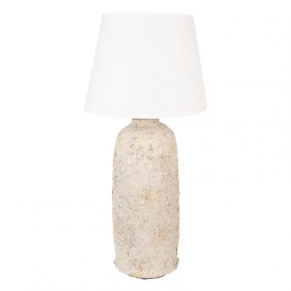 Bordslampa Beige  35x74 cm Terrakotta , hemmetshjarta.se