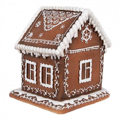 Juldekoration Hus med LED Brun 13x13x15 cm / 3xAAA , hemmetshjarta.se