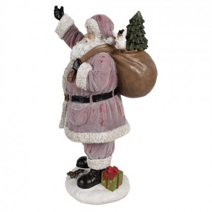 Juldekoration Inomhus XL Tomte 43 cm Rosa Polyresin , hemmetshjarta.se