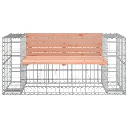 Trdgrdsbnk gabion-design 143x71x65,5 cm massivt douglastr , hemmetshjarta.se