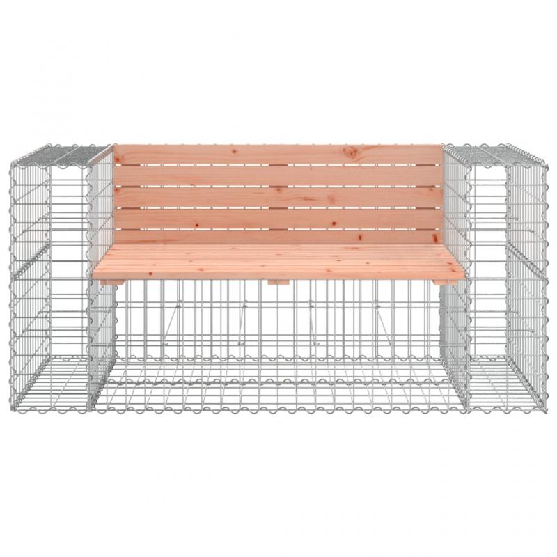 Trdgrdsbnk gabion-design 143x71x65,5 cm massivt douglastr , hemmetshjarta.se