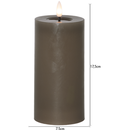 LED Blockljus Flamme Flow Mullvad 17,5 cm