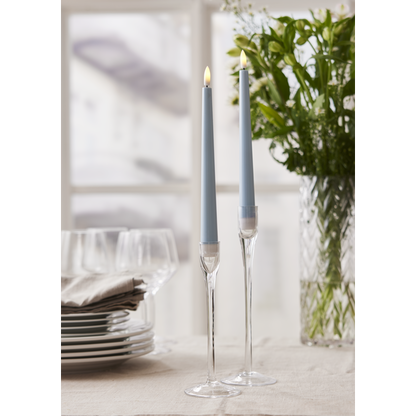 LED Antikljus 2-pack Flamme Candy Blå