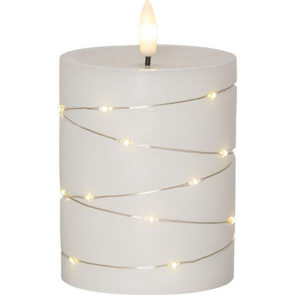 LED Blockljus Flamme Dew 12,5 cm