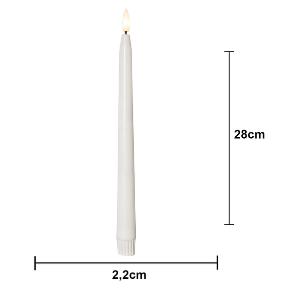 LED Antikljus UTOMHUS 2-pack 28 cm