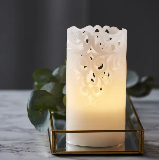 Batteridrivet LED Blockljus Clary 15 cm
