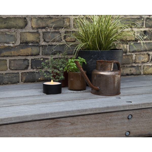 LED Utomhusmarschall svart plåt och vax