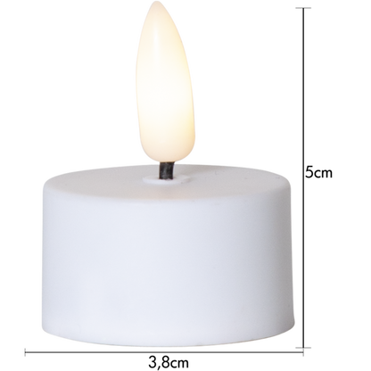 LED Värmeljus 2-pack Flamme 3,8x5 cm