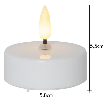 LED Värmeljus 2-pack Flamme 5,8x5,5 cm