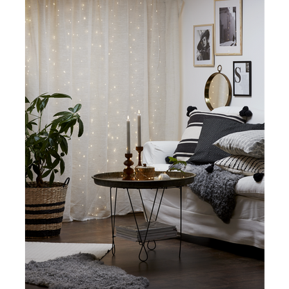 LED Antikljus 2-pack Flamme Rustic 25 cm Vit