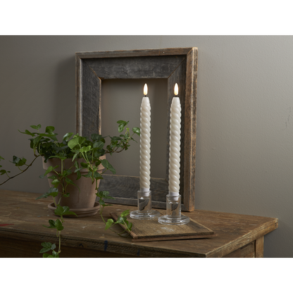 LED Antikljus 2-pack Flamme Swirl 25 cm