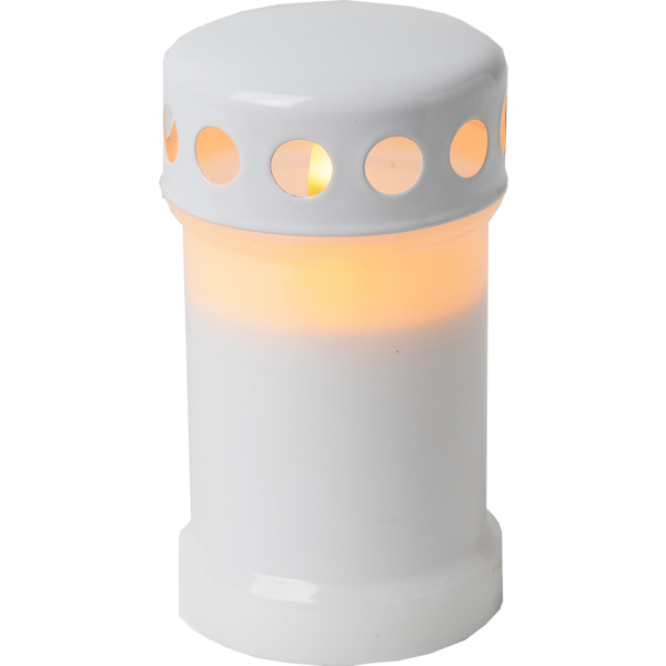 Gravdekoration LED Gravljus Serene Vit 13,5 cm