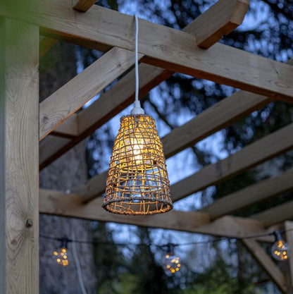 Div. Trädgårdsbelysning Lampskärm + sladdställ för utomhus 23cm