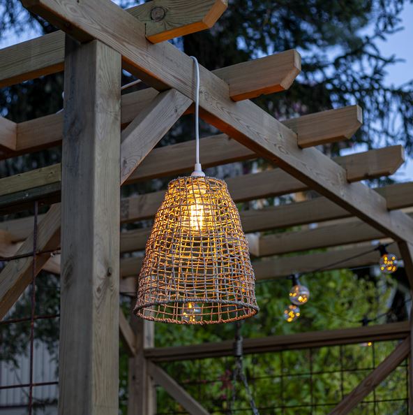 Div. Trädgårdsbelysning Lampskärm + sladdställ för utomhus 33 cm