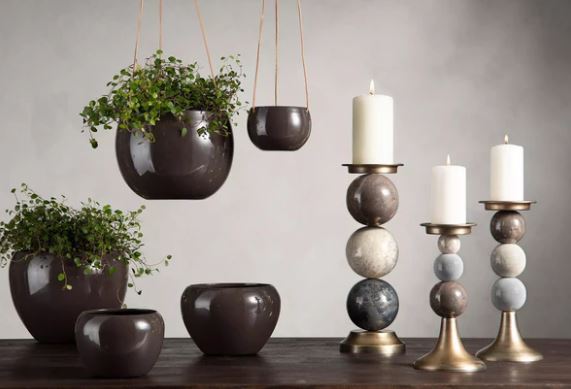 Ljusstake Blockljus Big Multi Stone Ø12x36cm HH