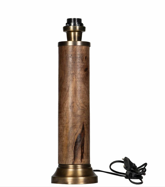 Bordslampa Pelare Antik Mässing 41 cm