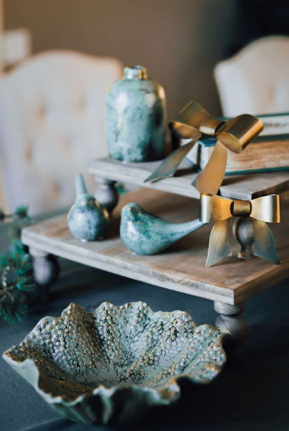 Dekoration Rosett 6-pack Med Magnet Mässing 11x4x10cm