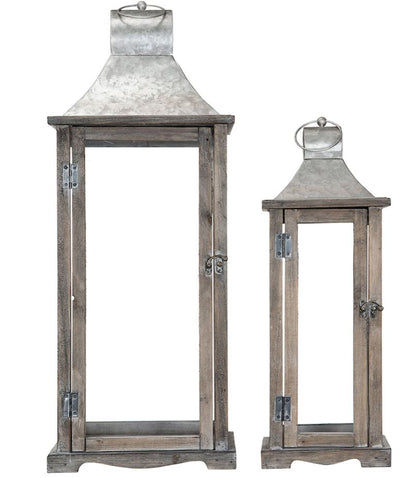 Ljuslykta Trä House Old Wood 2-pack