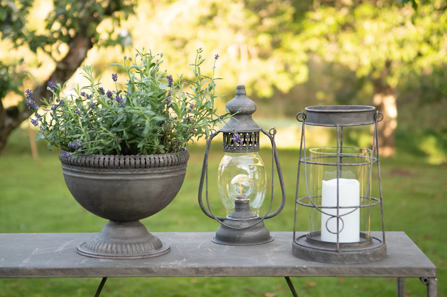 Ljuslykta Sabrina Metall 18x29cm