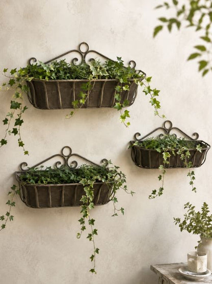 Blomkruka Utomhus Blomlåda Vägg Insats 3-pack