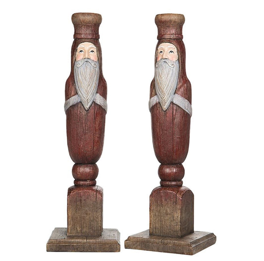Julljusstake 2-pack Tomte Röd 30 cm