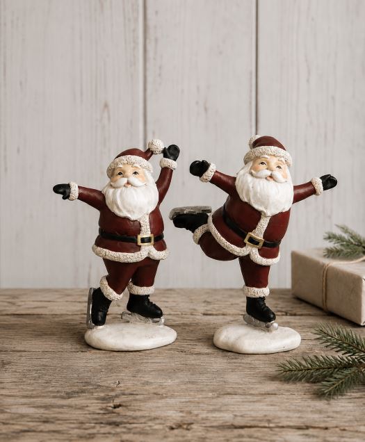 Juldekoration Inomhus 2-pack Tomtar Skridskor Mix