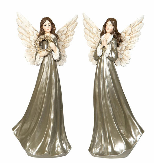 Juldekoration Inomhus Ängel 2-pack Mix 26 cm