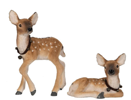 Juldekoration Inomhus Dovhjort Kalvar 2-pack 58 cm Mix