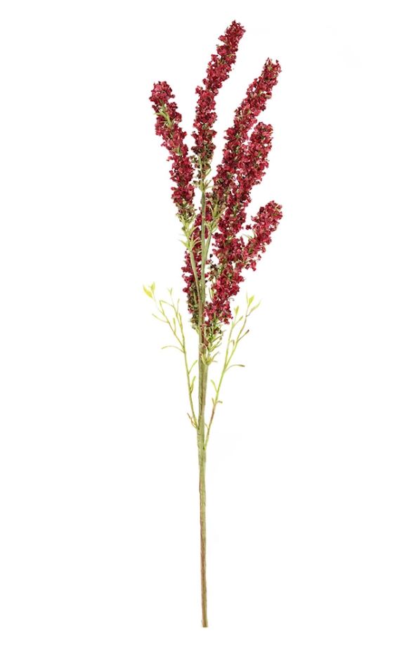 Konstgjord växt 6-pack Finnskräppa Mörkrosa 87 cm