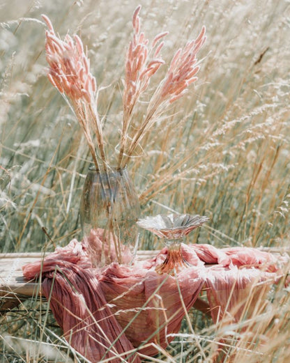 Konstgjord växt 6-pack Kaninsvansgräs Rosa 75 cm