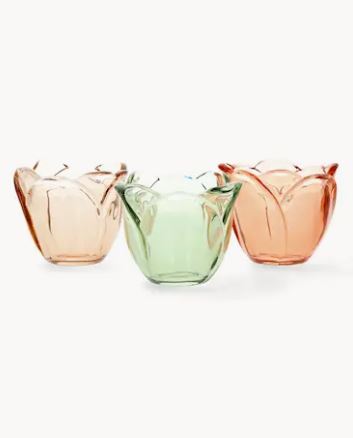 Ljuslykta Värmeljushållare 3-pack Mix Ø9x8cm