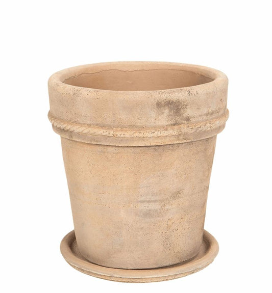 Blomkruka Utomhus Med Fat 2-pack 27x25 cm Terrakotta