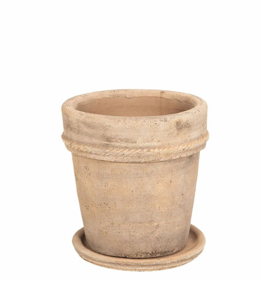 Blomkruka Utomhus Med Fat 2-pack 22x21 cm Terrakotta