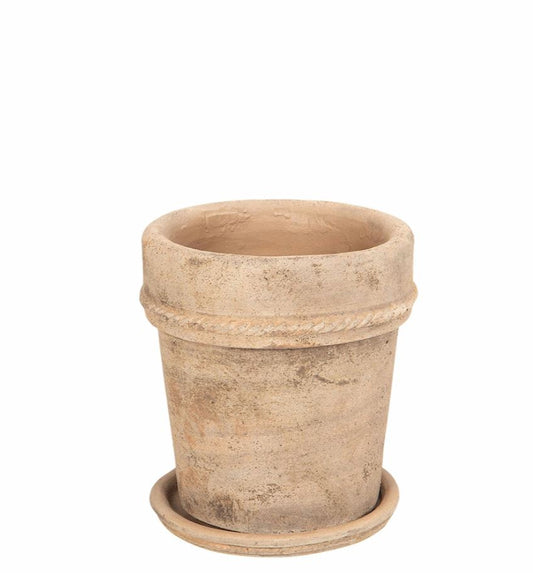Blomkruka Utomhus Med Fat 2-pack 20x18 cm Terrakotta